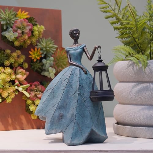 Fairy Statues Garden Decor with Solar Lights Gifts for Women