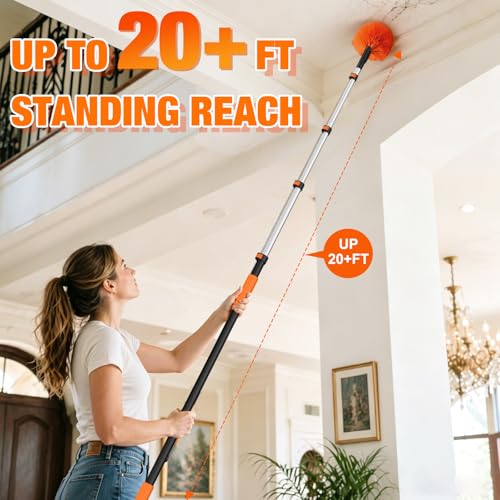20FT Cobweb Duster with Extension Pole