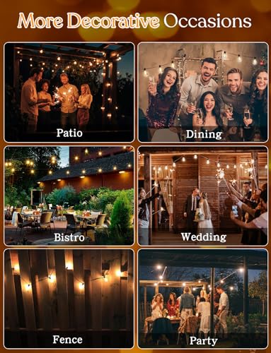 50 FT Outdoor String Lights (50 Foot)