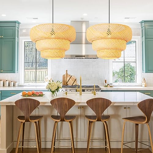 18.5" Bamboo Pendant Light