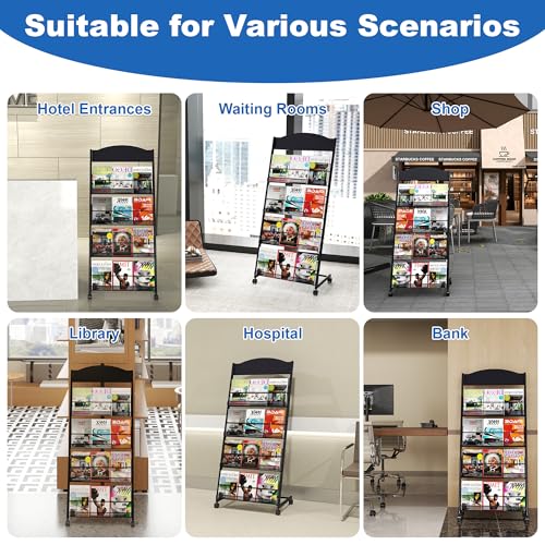 Brochure Display Stand 4 Layer Floor