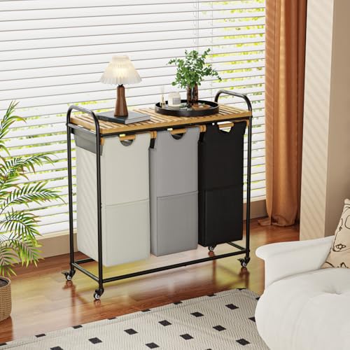 Laundry Hampers 3 Section