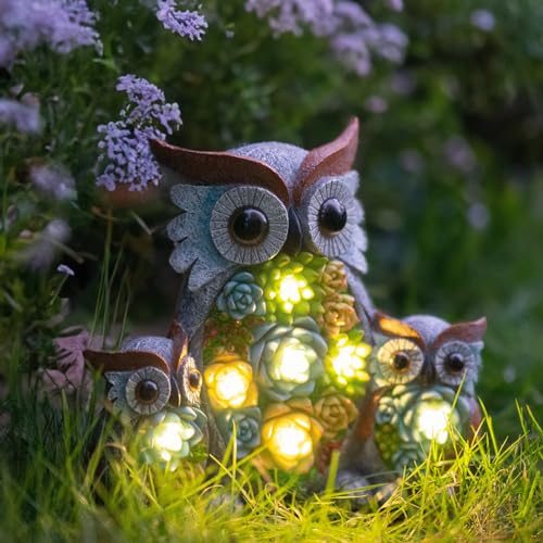 Solar Garden Statue Lights