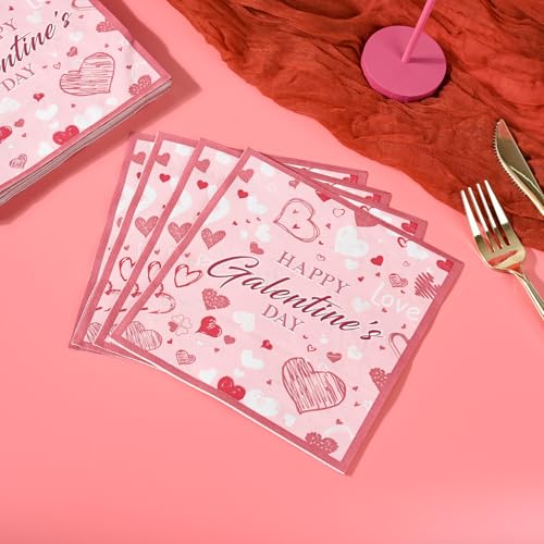 150Pcs Galentine's Day Plates and Napkins (150 Count)