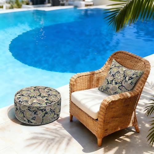 Inflatable Stool Ottoman Footrest with Handle