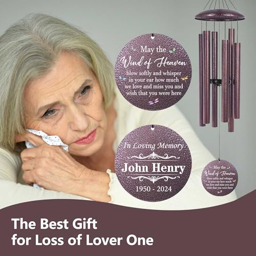 Large Memorial Wind Chimes for Loss of Lover30