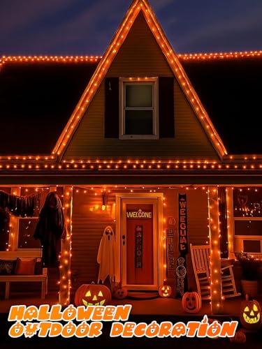 33FT 100 LED Battery Operated Halloween String Lights 8 Modes Twinkle Light