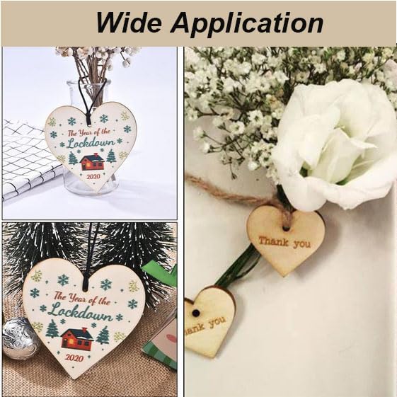 100 Pcs Blank Heart