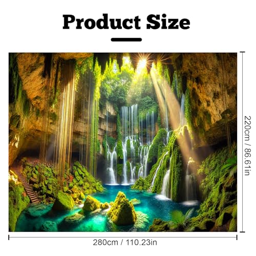 Nature Tapestry Forest Tree Sea Cave Wall Hanging