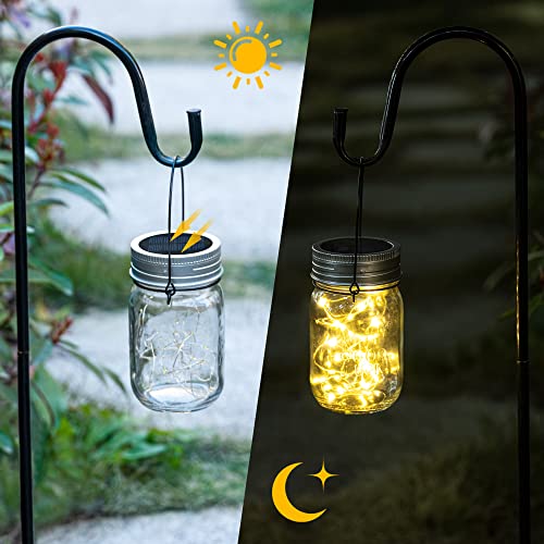 Hanging Mason Jar Solar Lights (6 Count)