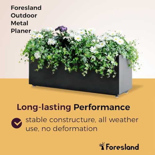 Outdoor Metal Planter Box 40Wx12Dx16H