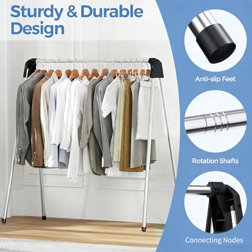 55" L Stainless Steel Clothes Drying Rack