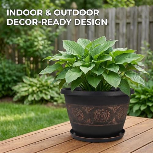 10 Inch Plant Pots (4 Count)