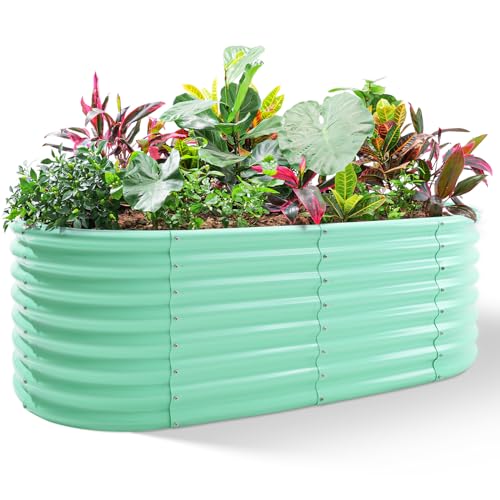 24“ Tall 4×2ft Galvanized Raised Garden Bed Kit