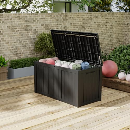 180 Gallon Outdoor Storage Box Waterproof Deck Box for Patio