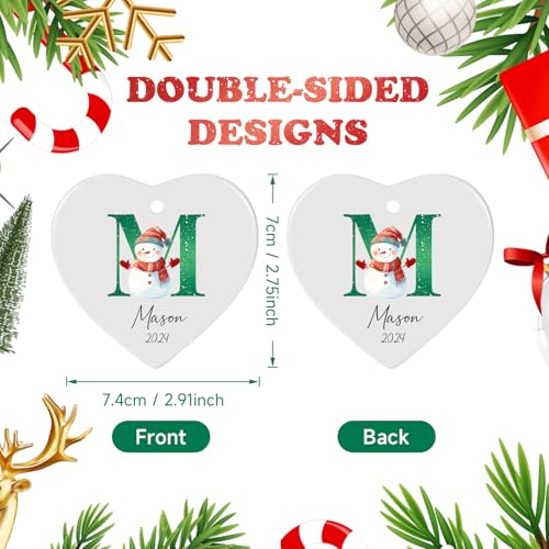 Letter Name Ornaments for Christmas Tree