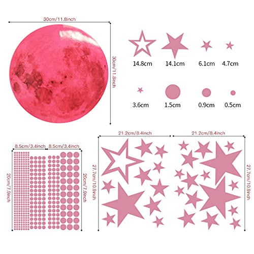 Glow in The Dark Stars and Moon Stickers for Ceiling