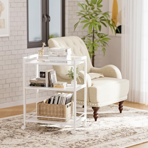 White Bar Cart