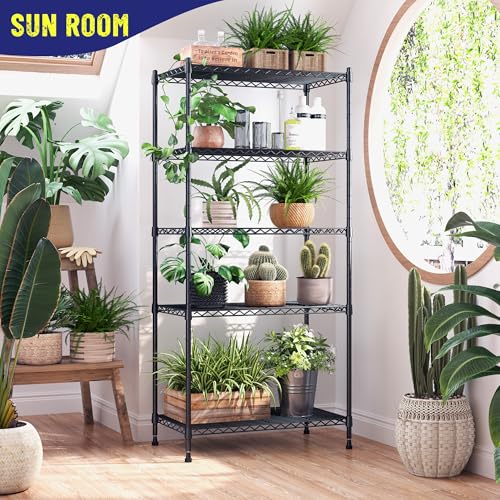 1010LBS Storage Shelves Adjustable Metal shelving Unit 5 Tier Wire Shelving (3 Count)