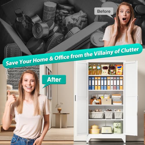 Wide & Deep Pantry Storage Cabinets