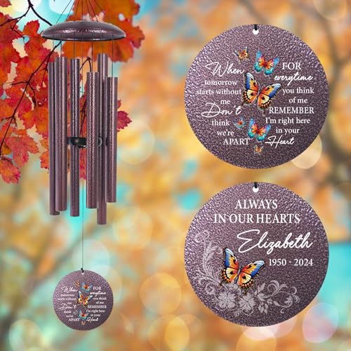 Personalized Memorial Wind Chime for Loss of Loved One 30