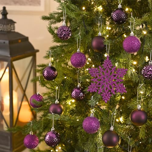 50ct Christmas Tree Decorations Ball Ornaments 2.36 Inches (50 Count)