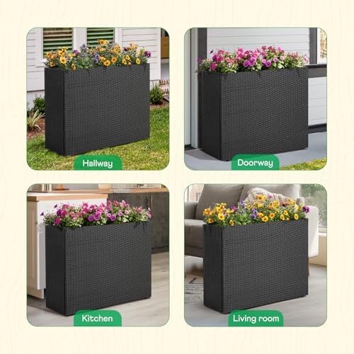 Rattan Wicker Planters for Outdoor