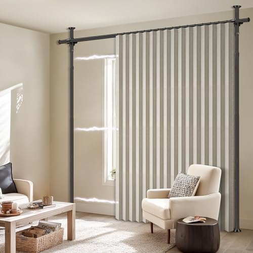 100% Blackout Room Divider Curtains Sets Cream White W100 x L84 in