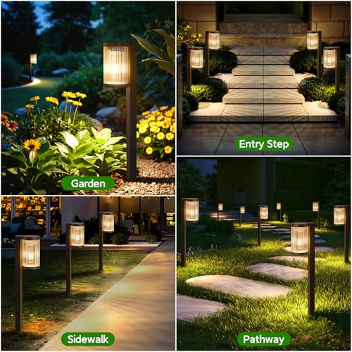 Solar Pathway Lights Outdoor (6 Count)