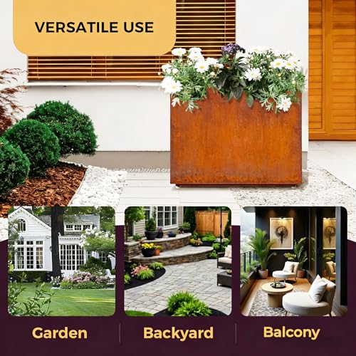 Corten Steel Style Planter Box