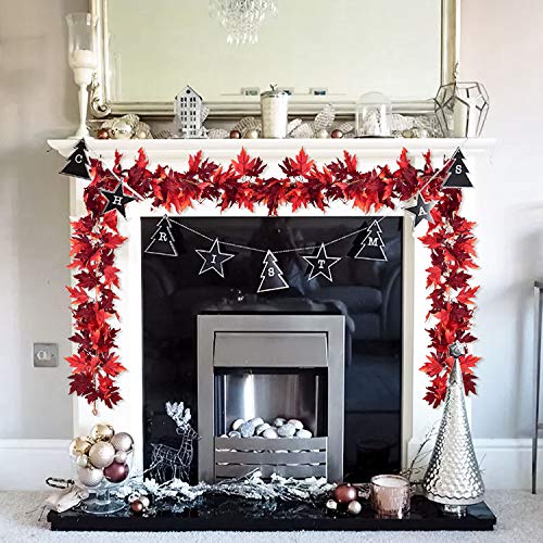 2 Pack Maple Leaves Fall Garland