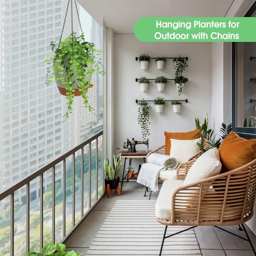 Hanging Planters for Indoor Outdoor Plants (2 Count)