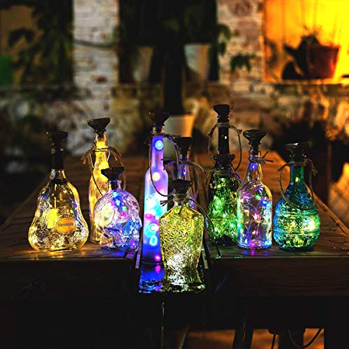 Upgraded 12 Pack Solar Wine Bottle Lights (12 Count)
