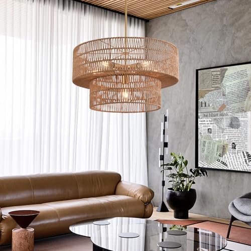 17.72" Boho Chandelier Light Fixture