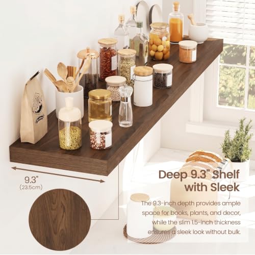 Floating Shelves 9 inch Deep 40”Long Set of 2 (2 Count)
