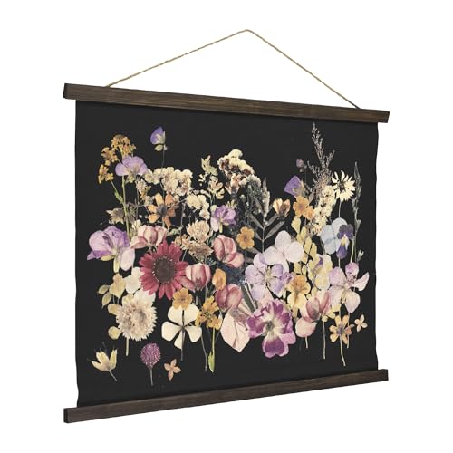 Framed Dried Flowers Tapestry Wall Art