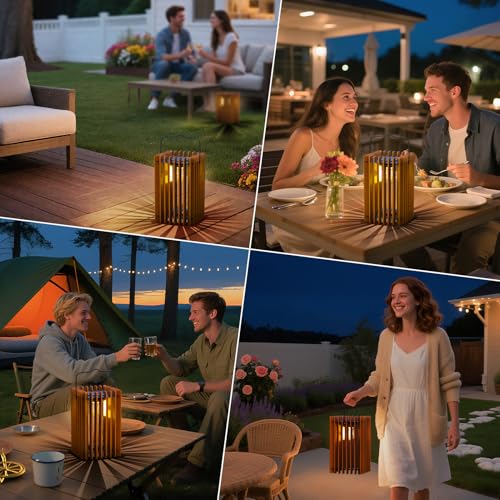 2 Pack Solar Lanterns Outdoor Hanging Portable Table Top Decorative Lamp DIY Lantern Lights Water (2 Count)