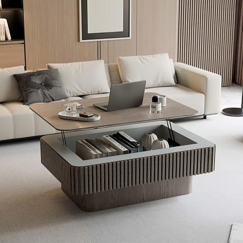 Lift Coffee Table with Storage & Adjustable Height
