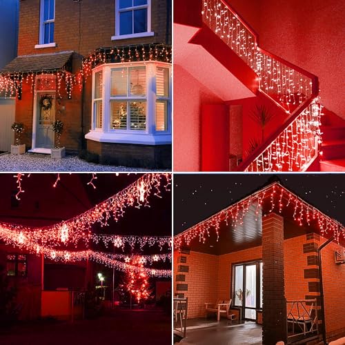 Red Icicle Lights