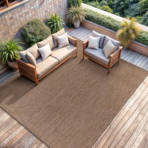Outdoor Rug 6x9 Modern Area Rugs for Indoor and Outdoor Patios and Porches (58.5 Sq Ft)