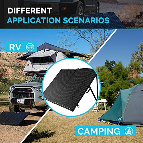 200W 12V Portable Solar Panels Suitcase with Waterproof 20A Charge Controller