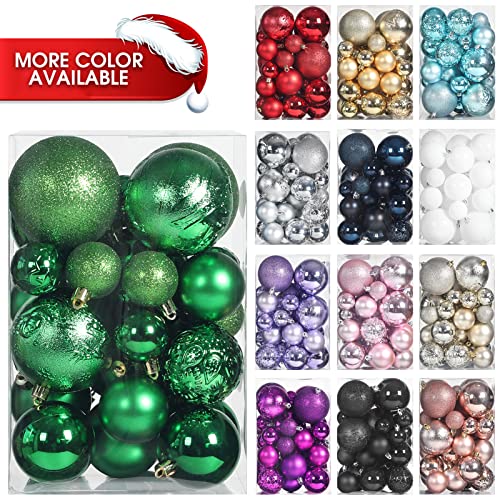 Christmas Ball Ornaments for Christmas Decorations (45 Count)