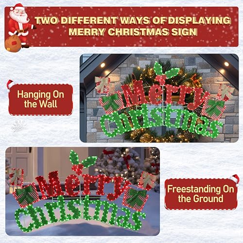6FT Merry Christmas Sign for Decoration