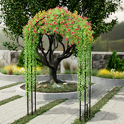 8.5ft Metal Garden Arch Trellis for Climbing Plants