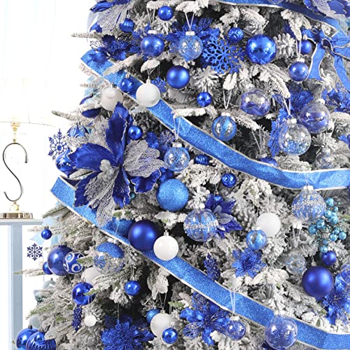 Clear Christmas Ball Ornaments (24 Count)