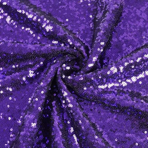 Sequin Tree Skirt 36 Inch Purple Ornament Christmas Decoration