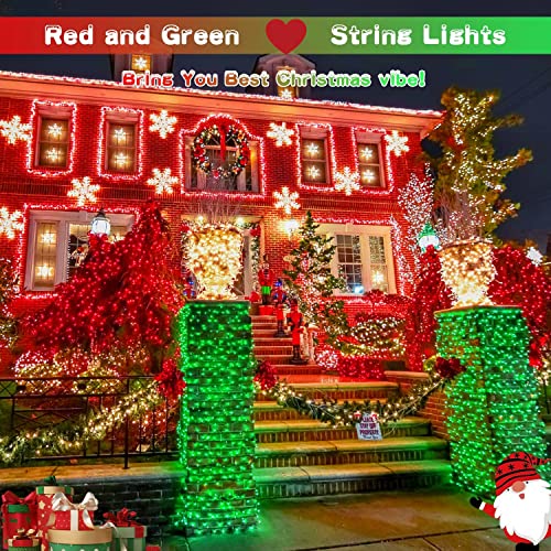 168ft 600 LED Red to Green Halloween Lights Outdoor Indoor (168 Foot)