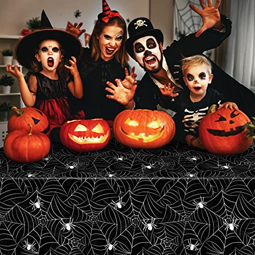 3 Pack Halloween Tablecloth Rectangular Table Halloween Party Decorations (3 Count)
