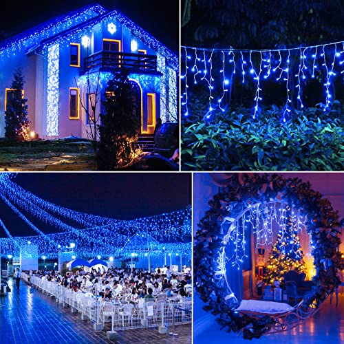98FT 1216 LED Icicle Lights for Outside