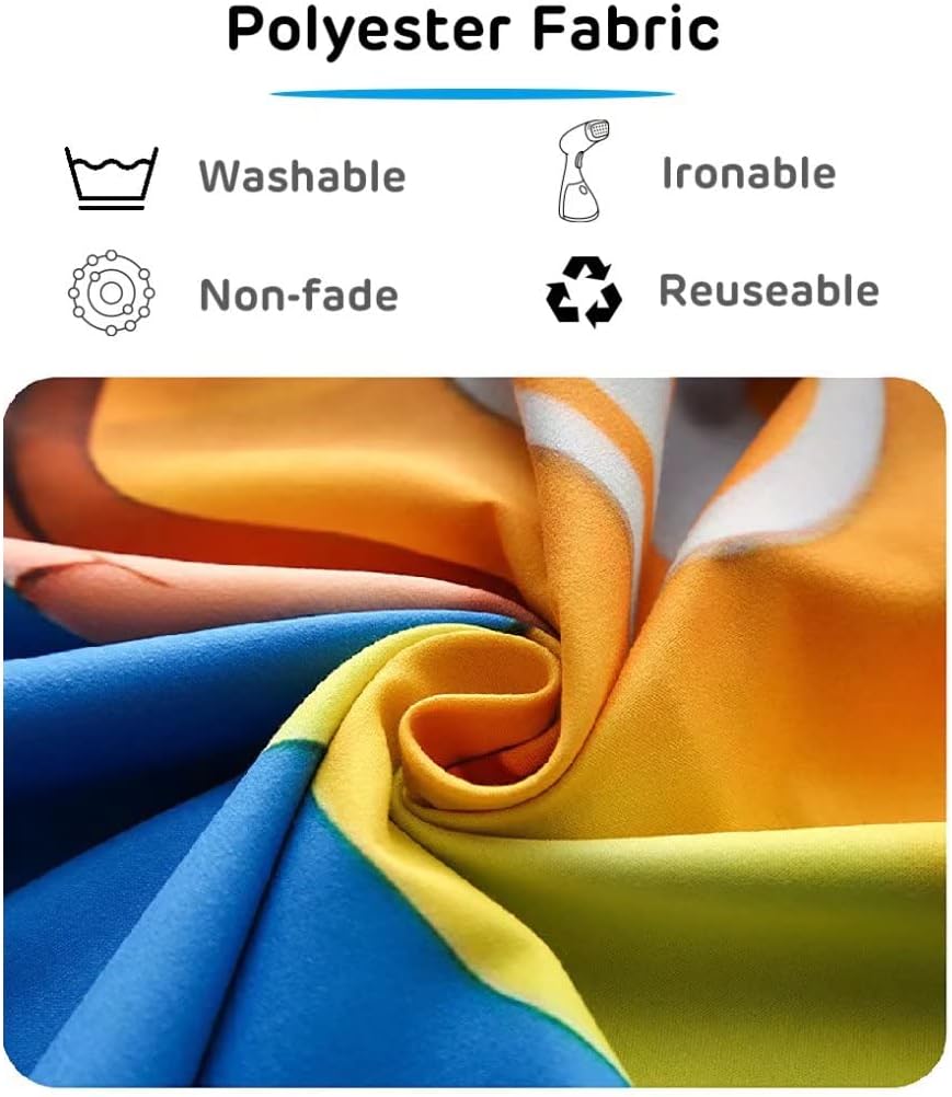 BELECO Tie Dye Tapestry Wall Hanging Fabric 80x60 Inch Colorful Spiral Tie Dye Tapestry Hippi 60s Themed Party Decorations Rainbow Tapestry Art Wall Decor for Bedroom Aesthetic Living Room Dorm